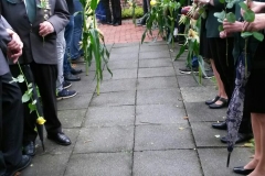 Spalier stehen zur Hochzeit von Davina und Dennis